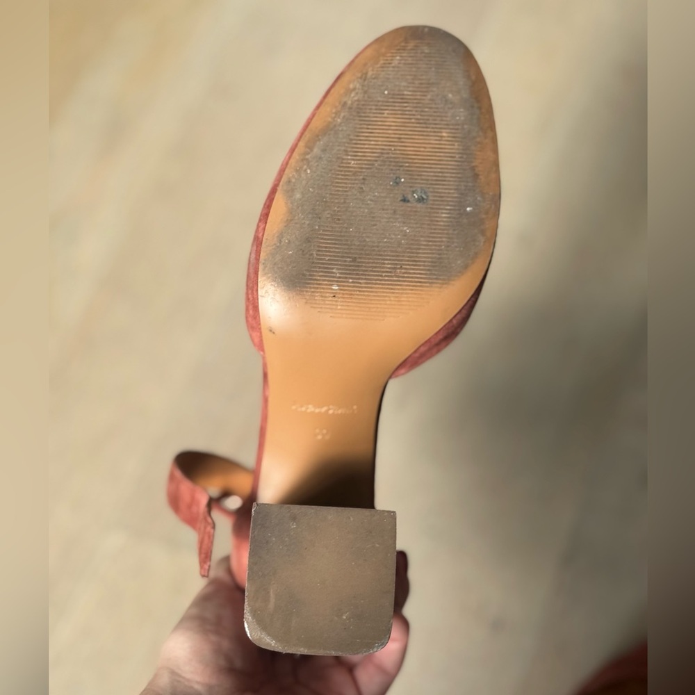 And Other Stories Suede Rust Ankle Strap Block Heel. Size 39 EU - Picture 6 of 12